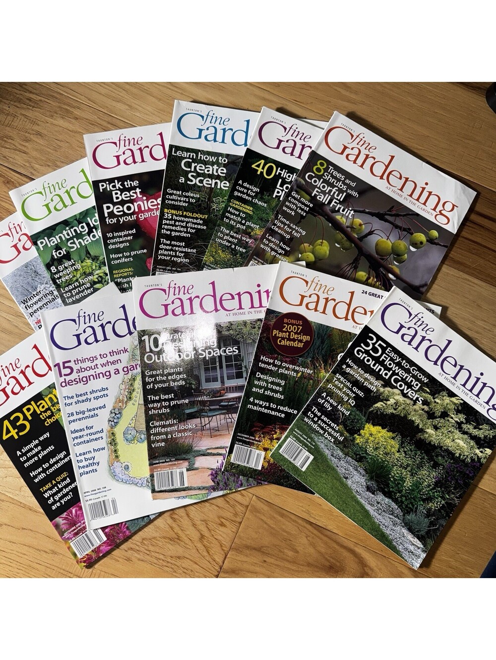 11 Fine Gardening Magazines 2005/2006 Taunton’s Garden Back Issues Vintage Yard